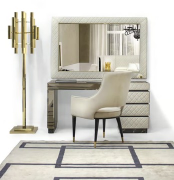 ROYAL - Mirrored glass dressing table by formitalia luxury group - view 3